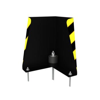 Anfahrschutz Set, 90 Grad mit einem Puffer